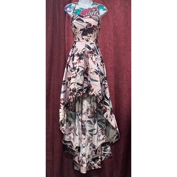 Speechless Blush Floral High Low Dress - Picture 2 of 8